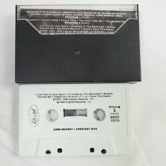 Anne Murray – Greatest Hits Cassette Album Capitol Records 1980 - Picture 2 of 2
